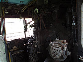 蒸気機関車運転台