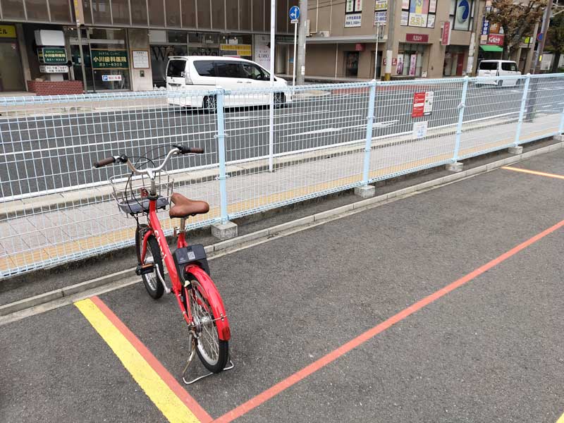 佐賀駅北第2自転車駐車場、スマホレンタル自転車 ChariChari